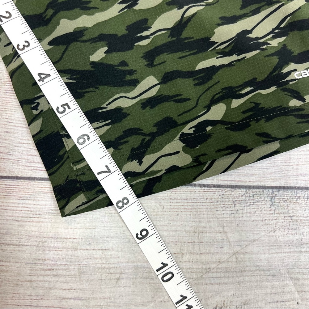 Carhartt Green Camouflage Boys Shorts Size L (14/16) Outdoor Gorpcore - Picture 9 of 9